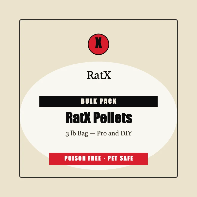 EcoClear Products RatX All-Natural Humane Rat and Mouse Killer Pellets, 3 lb bulk bag