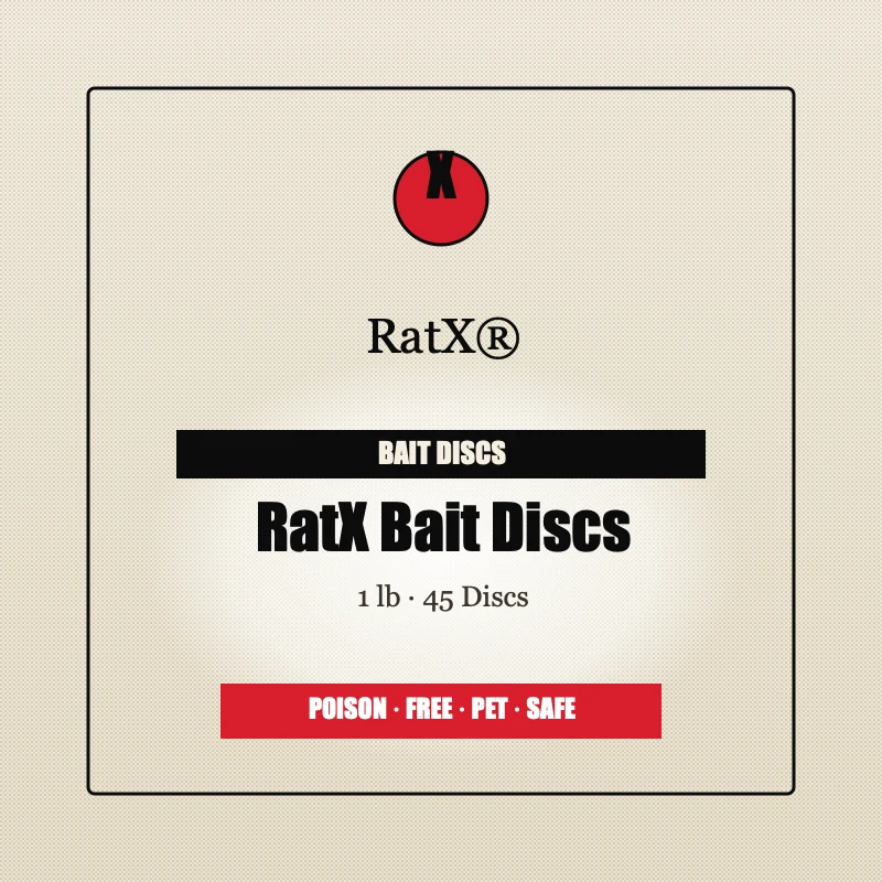 RatX Bait Discs, 1 lb bag with 45 discs for indoor or outdoor use in bait stations